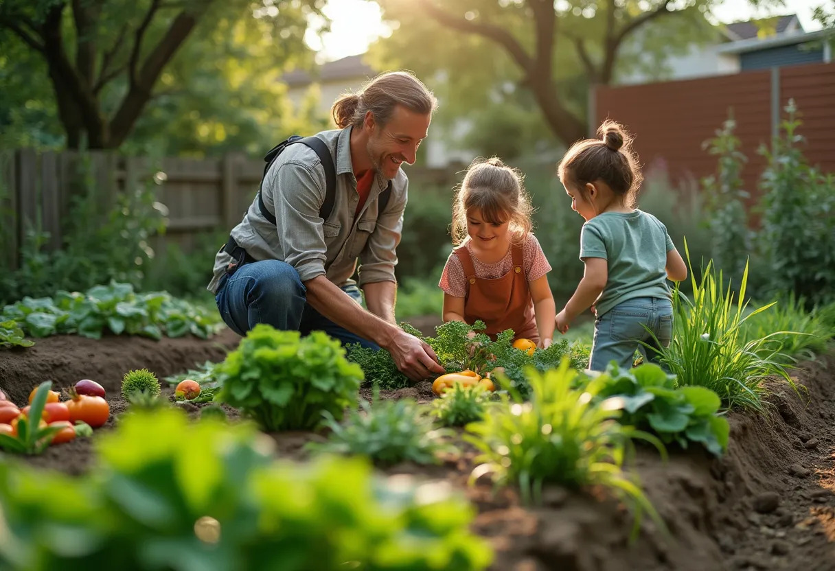 potager  famille